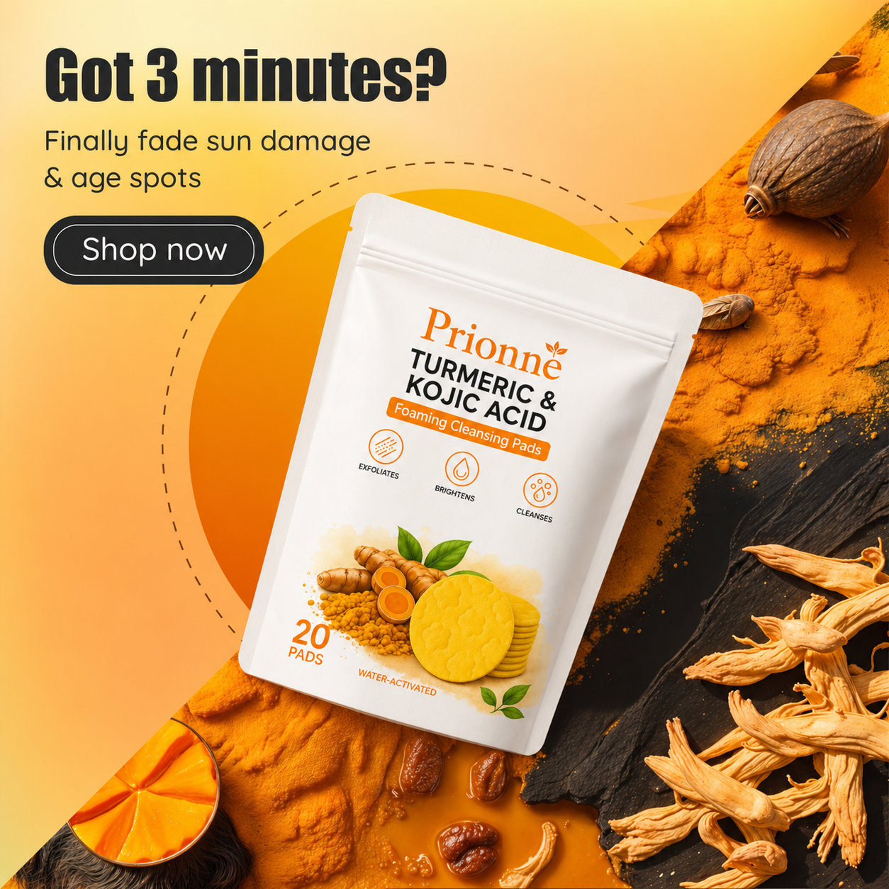 Flash Sale🔥Turmeric & Kojic Acid Cleansing Pads