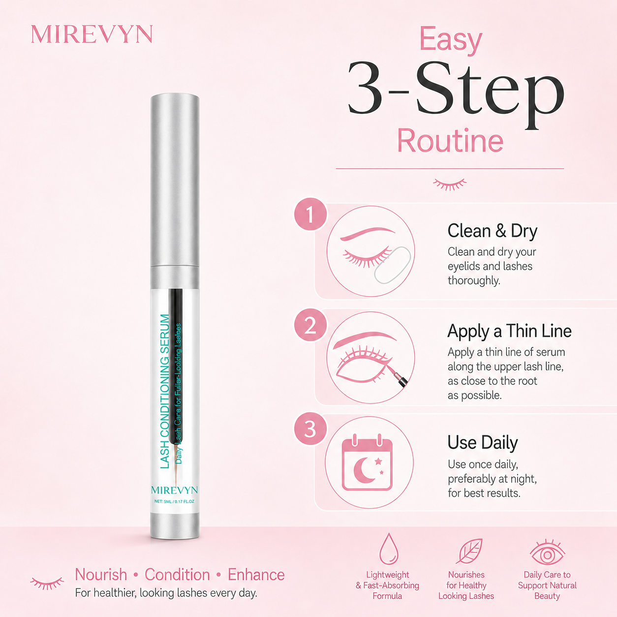 MIREVYN™ Peptide Lash Serum for Fuller, Longer-Looking Lashes