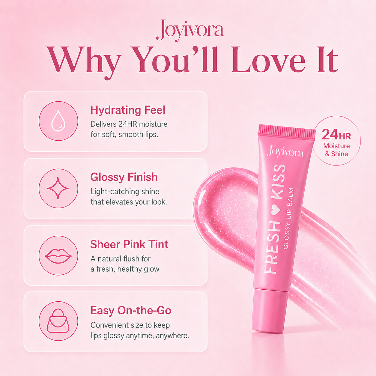 Joyivora Fresh Kiss Lip Balm BOGO Deal – Fresh Care for Soft, Kissable Lips